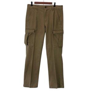 Timberland Cargo Pants Mens 34W Khaki Core Twill Relaxed Fit Outdoor‎ Workwear